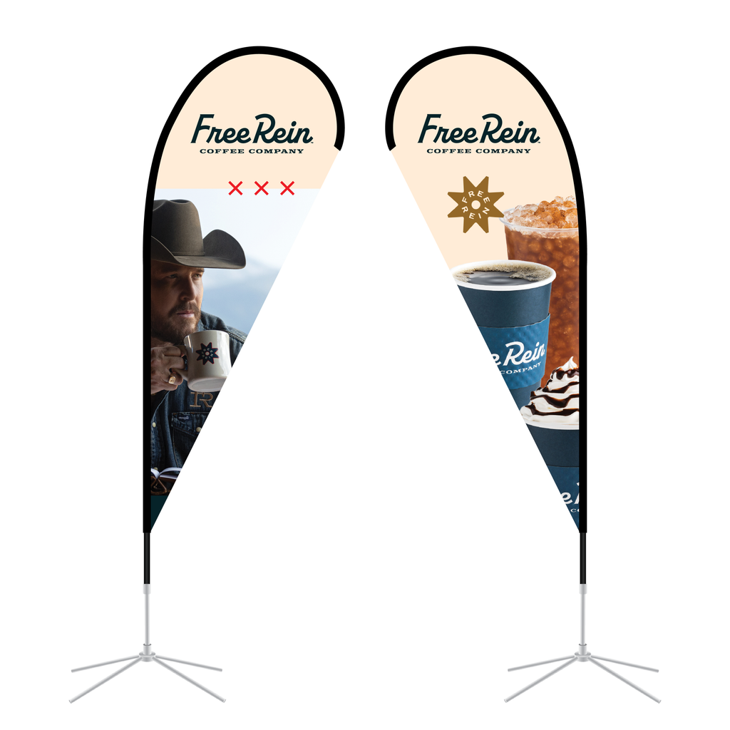 HTeaO & Free Rein Teardrop Flag V1