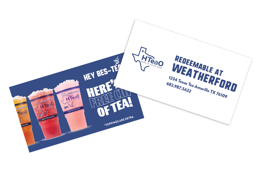 New Free Tea Business Cards
