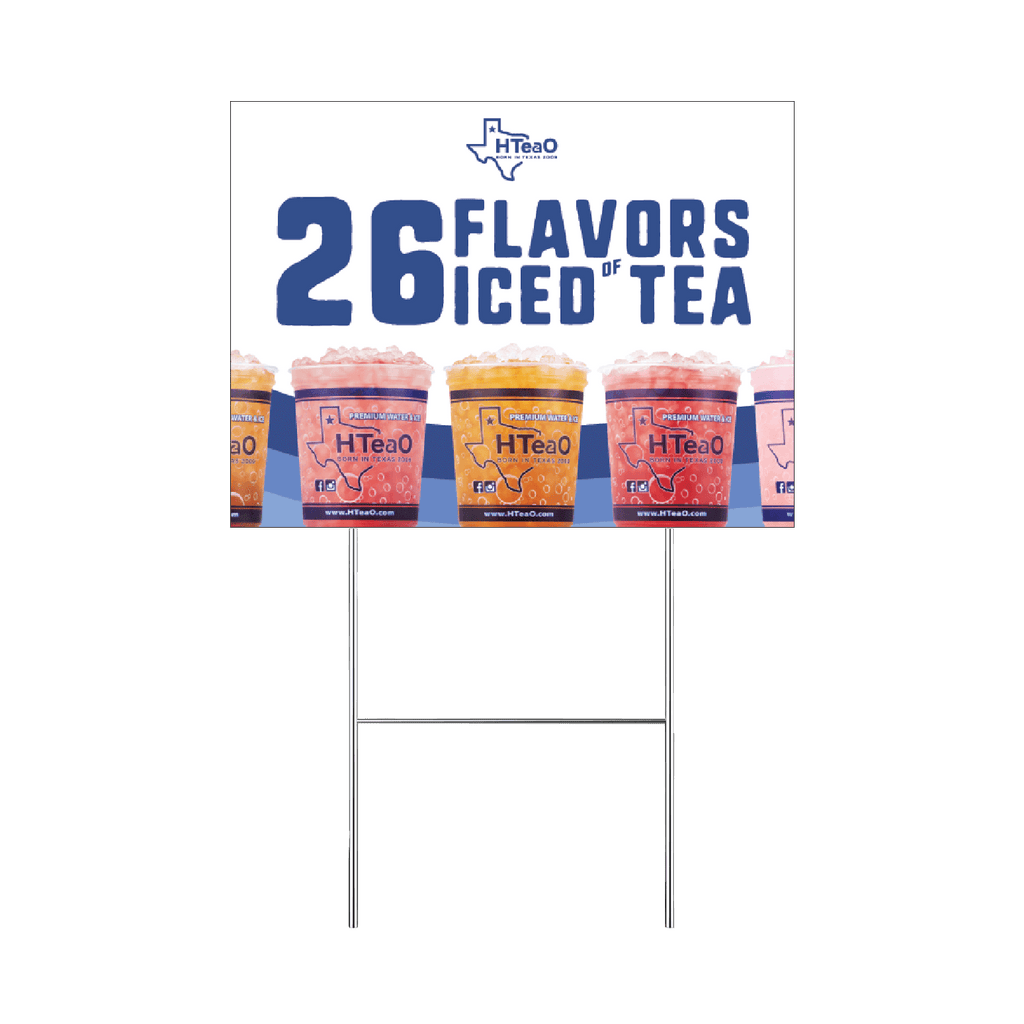 26 Flavors Of Iced Tea Yard Sign