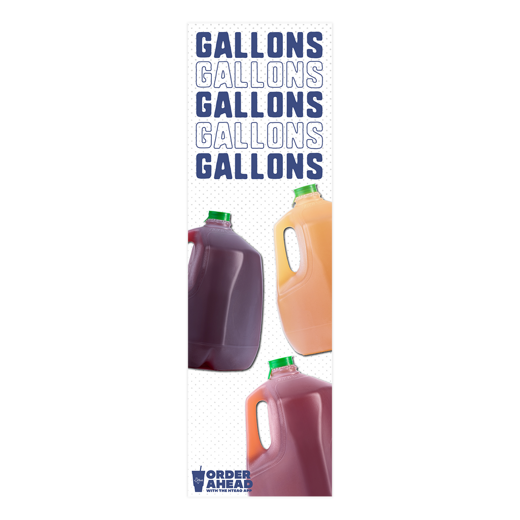 Gallons Drive-Thru Menu Panel D/S