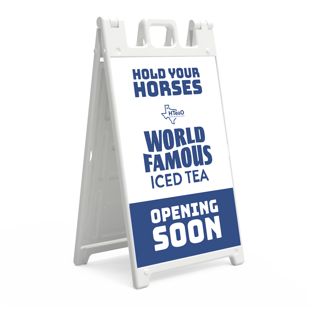 Your Horses Opening Soon A-Frame Sign Panels