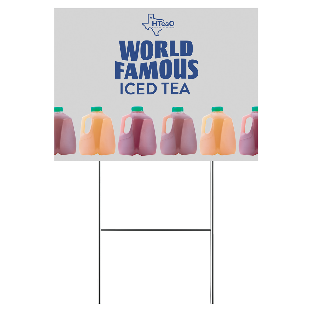 Word's Famous Iced Tea Yard Sign Ver. 2