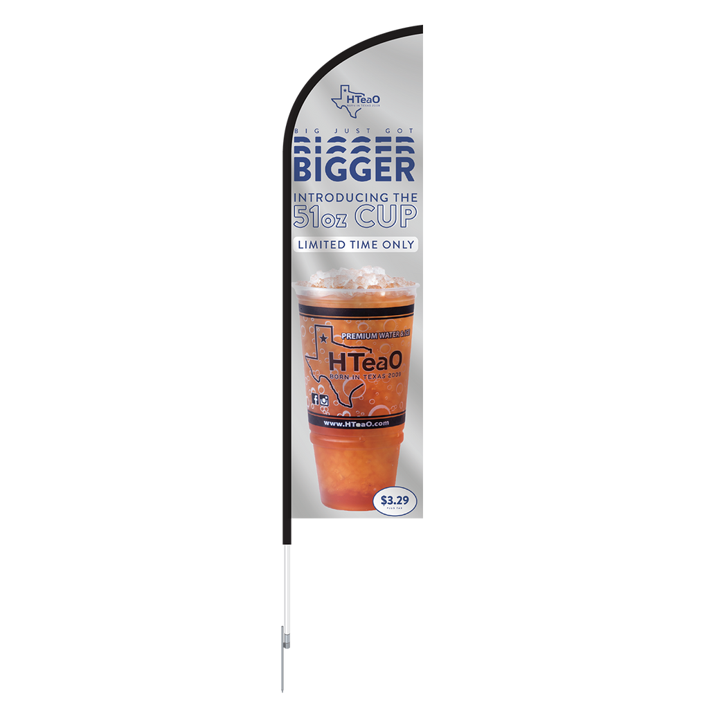 Bigger Angled Feather Flag 51 Oz Cup
