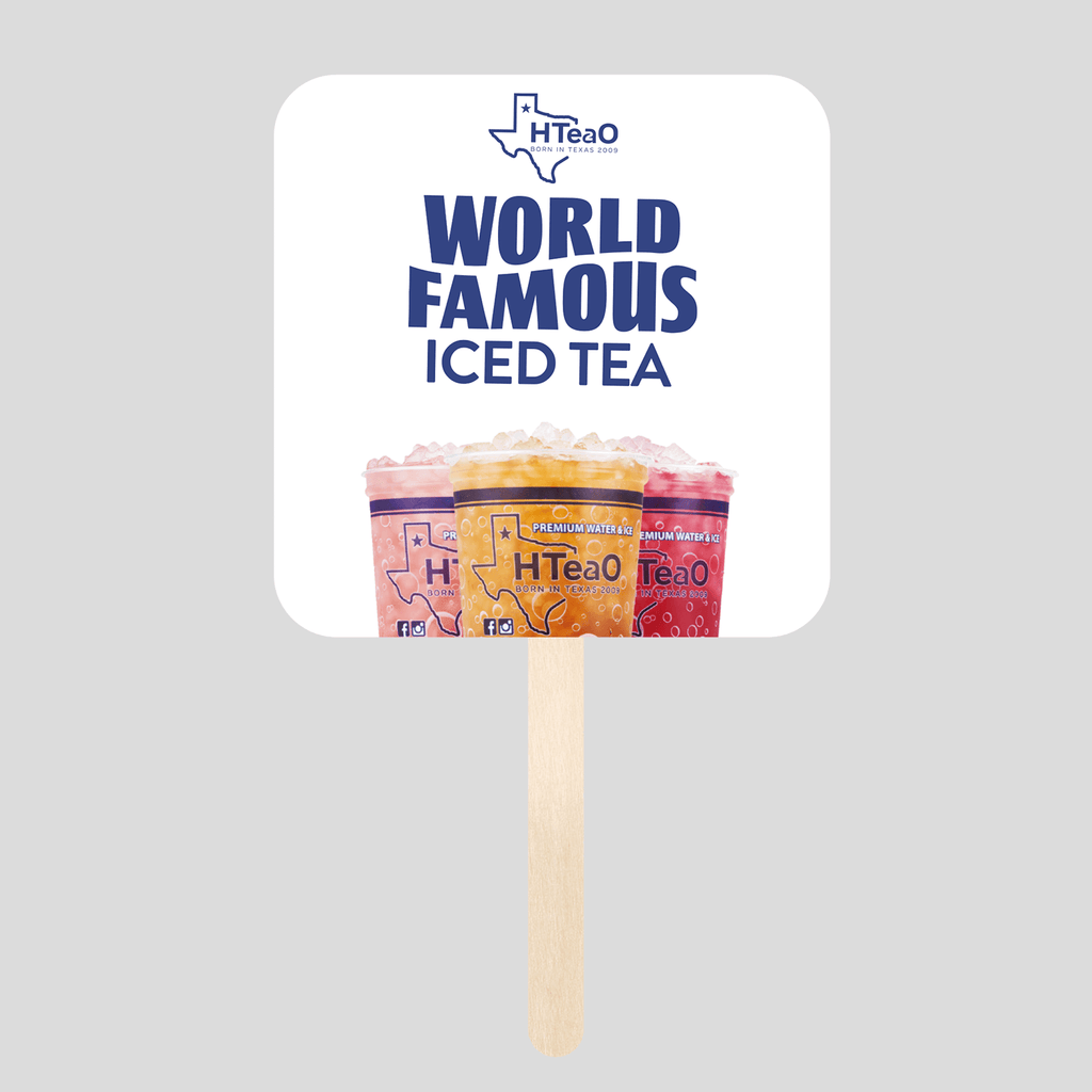 "World Famous Iced Tea" Hand Fan